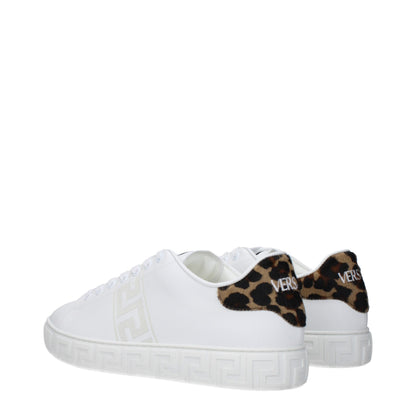 White Leather Low Tops