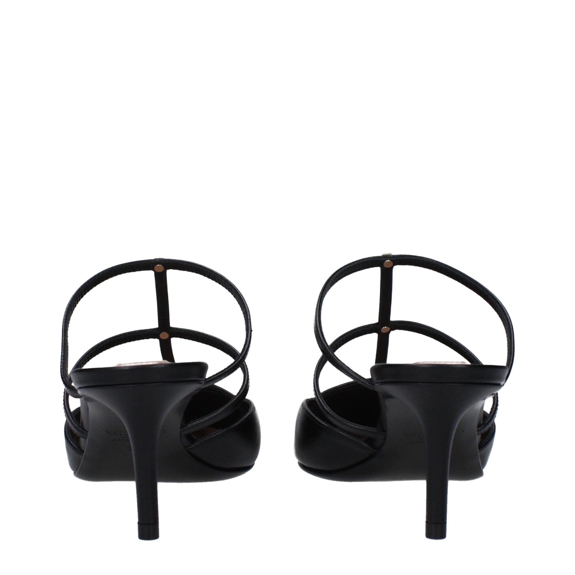 Black Leather Sandal