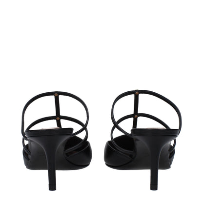 Black Leather Sandal