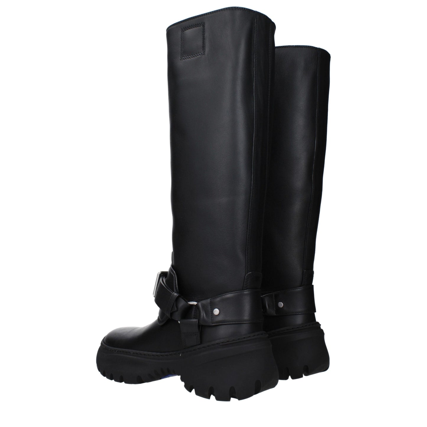 Bota de piel negra