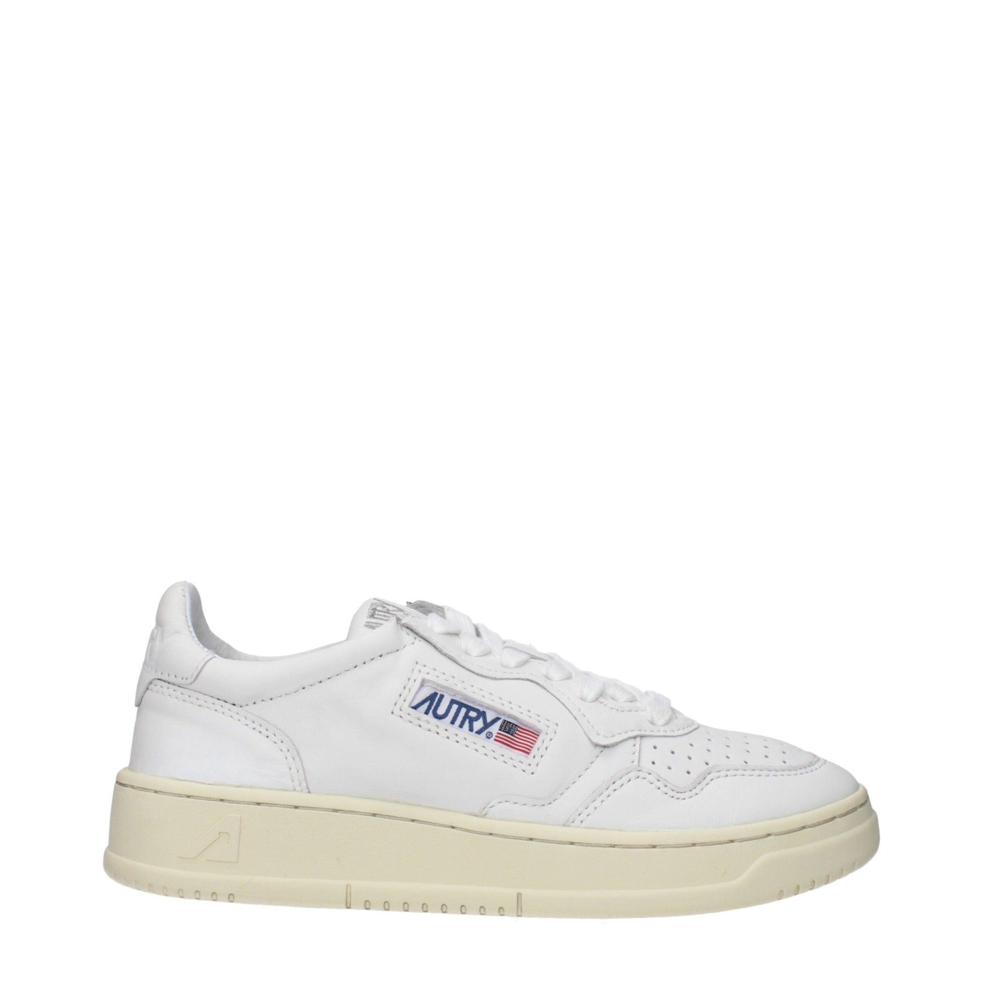White Leather Low Tops