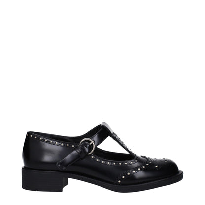 Black Leather Oxfords And Derby