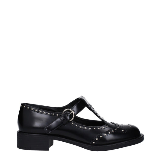 Black Leather Oxfords And Derby