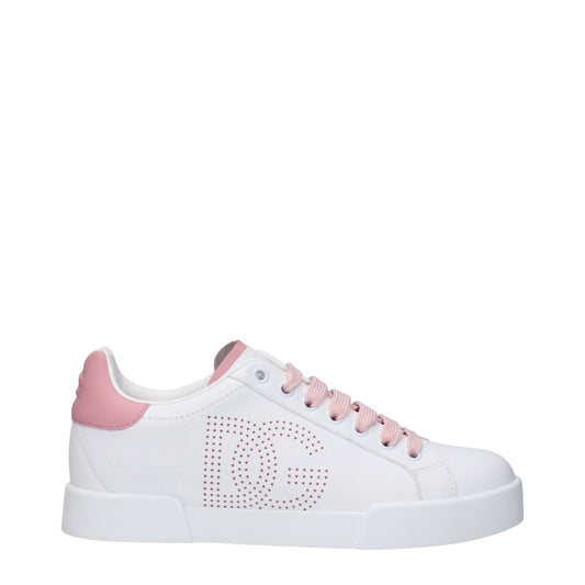 White Leather Low Tops