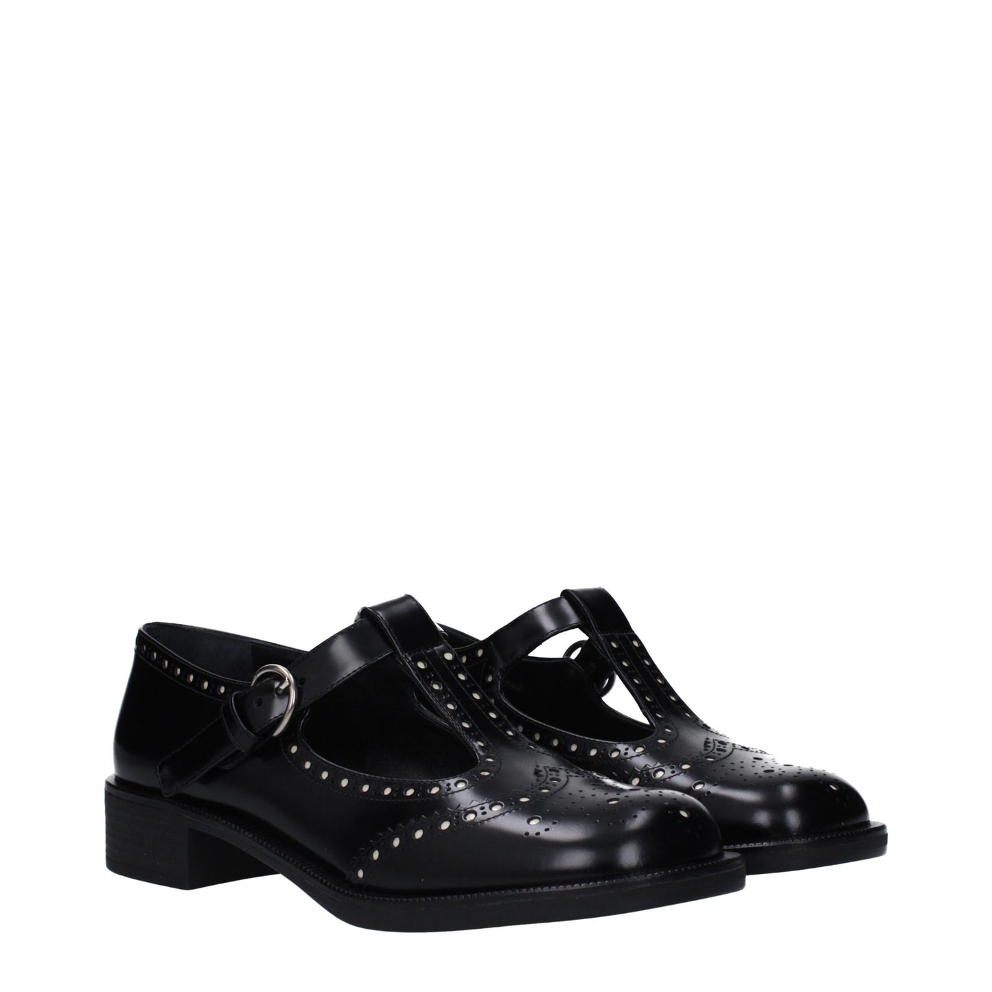 Black Leather Oxfords And Derby