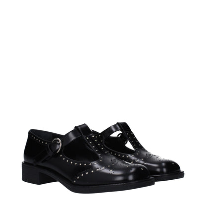 Black Leather Oxfords And Derby