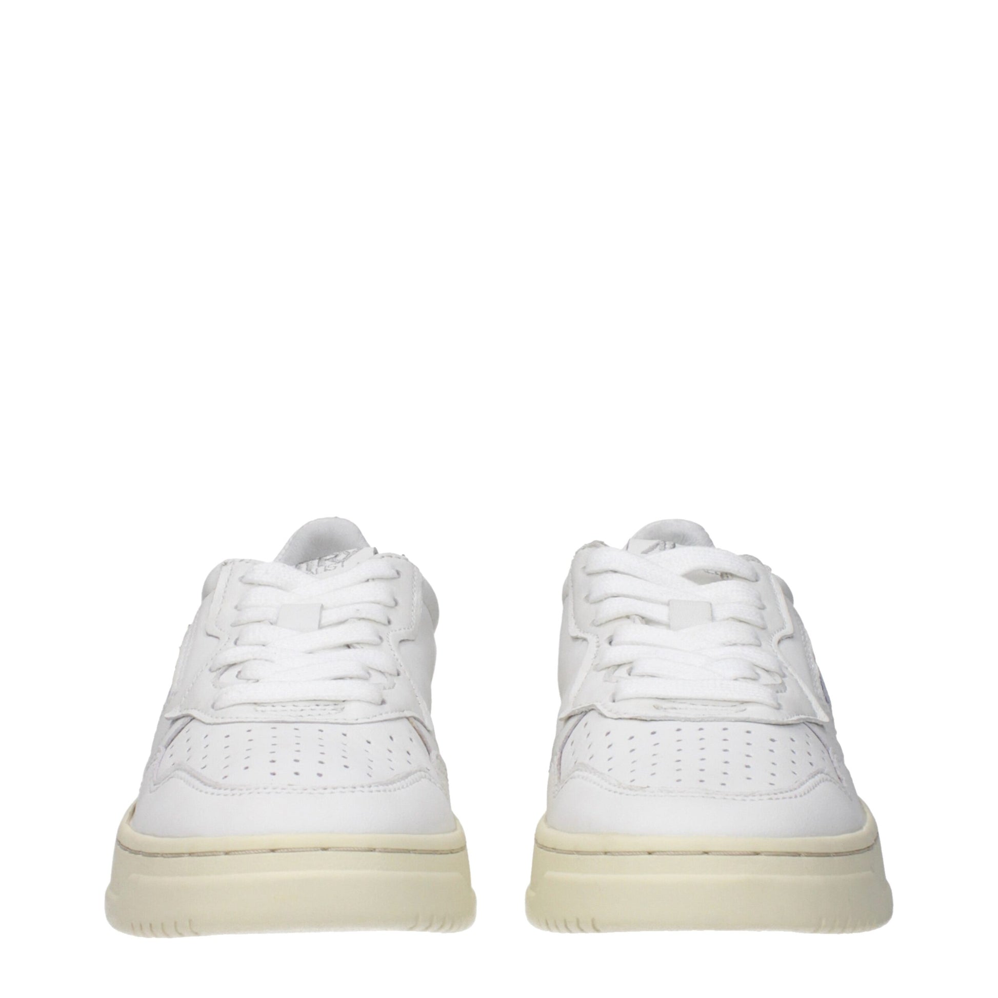 White Leather Low Tops