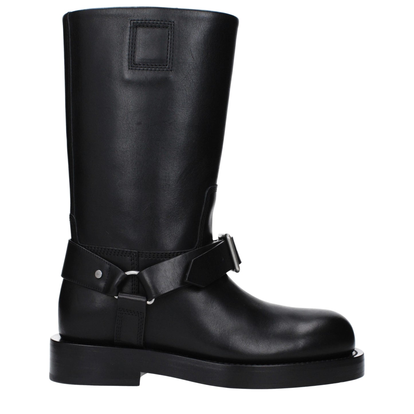 Bota de piel negra