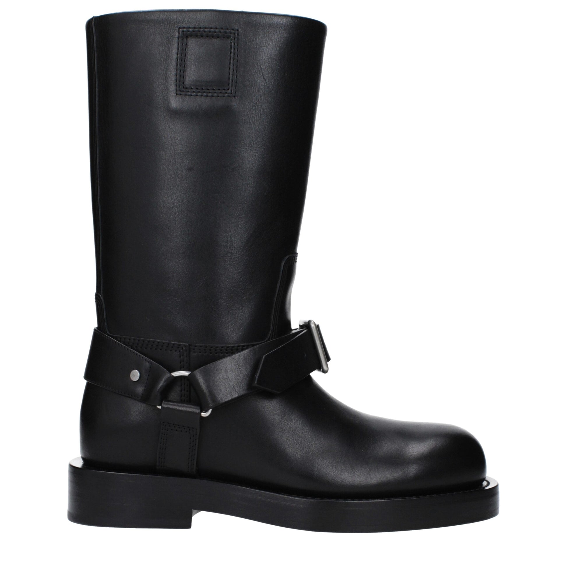 Bota de piel negra