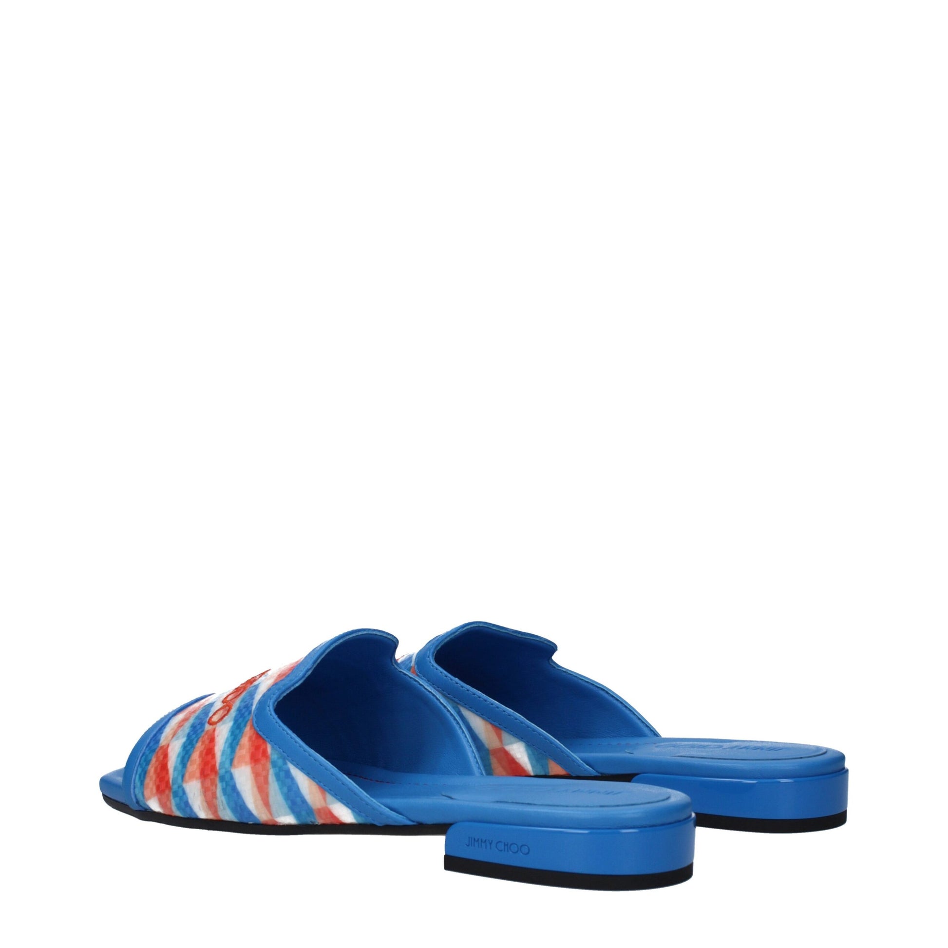 Light Blue Fabric Slippers Sandals