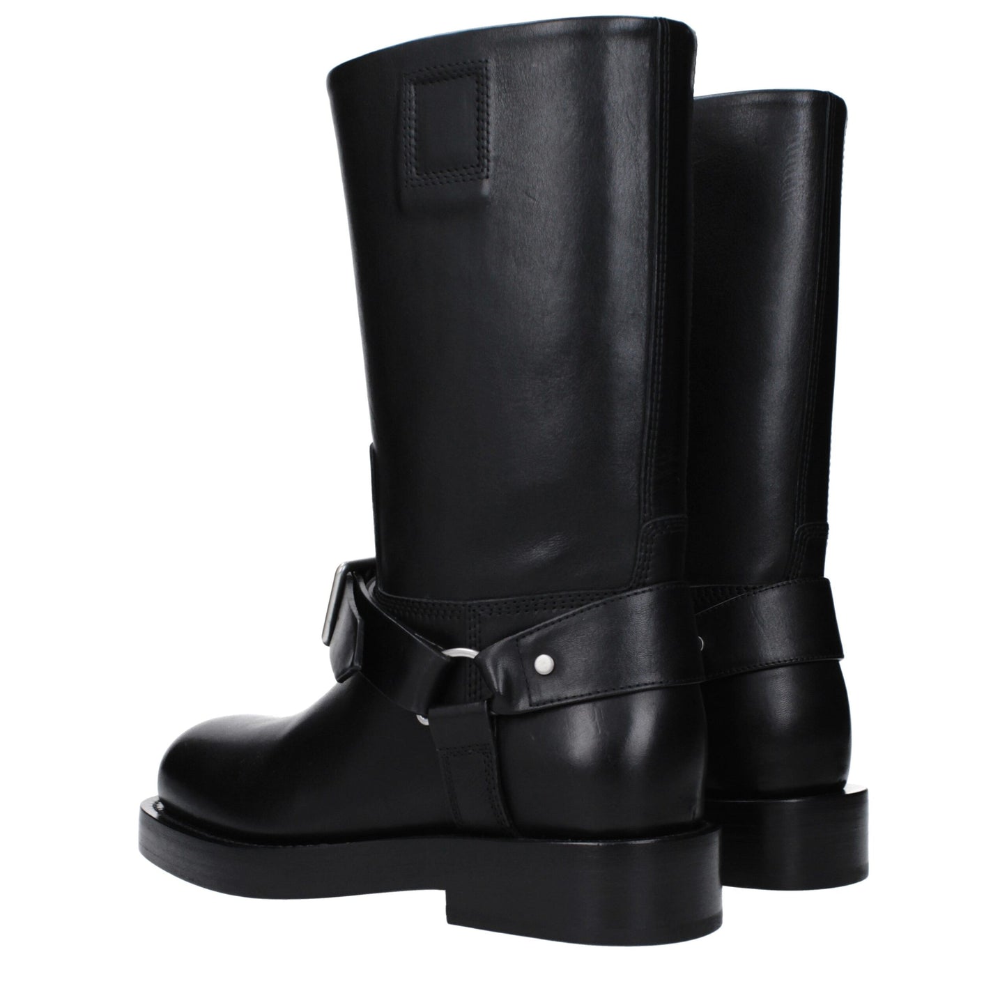 Bota de piel negra