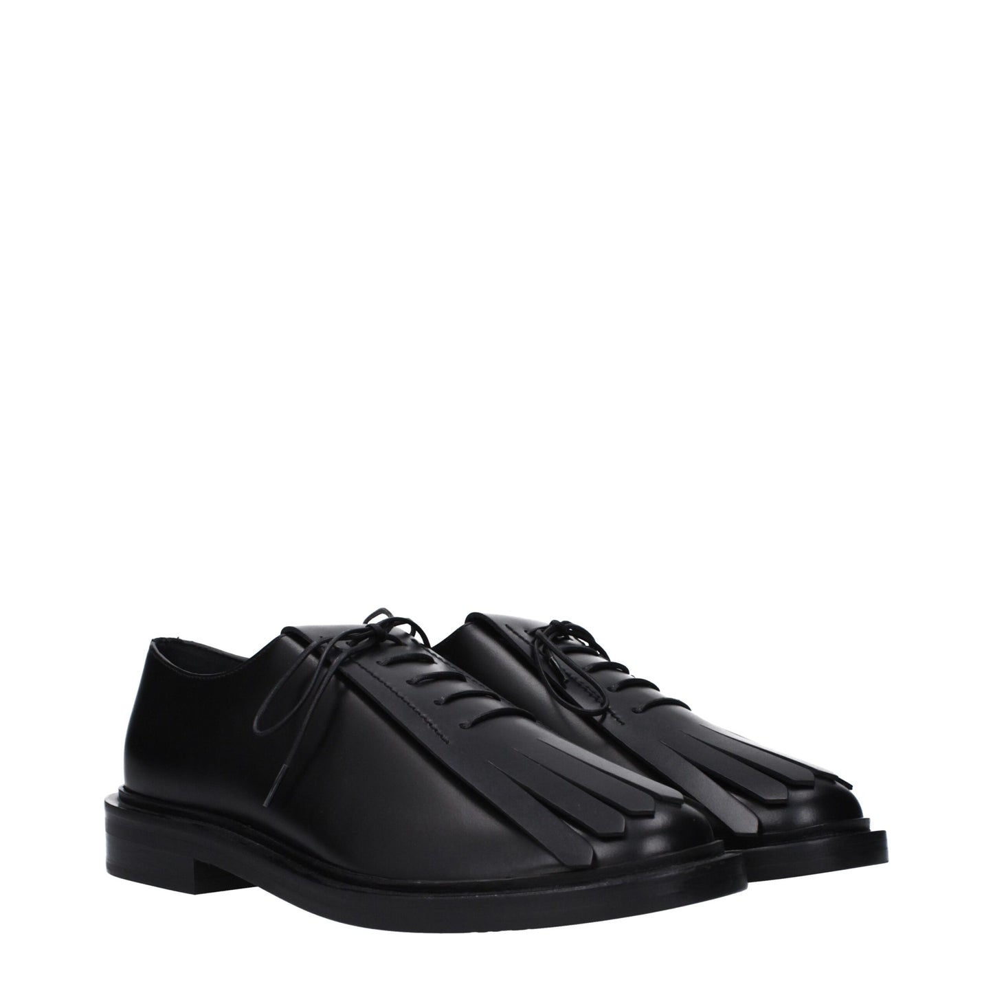 Black Leather Oxfords And Derby