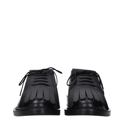 Black Leather Oxfords And Derby