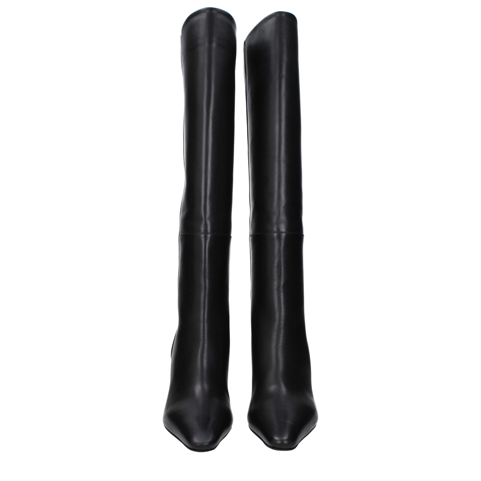 Bota de piel negra