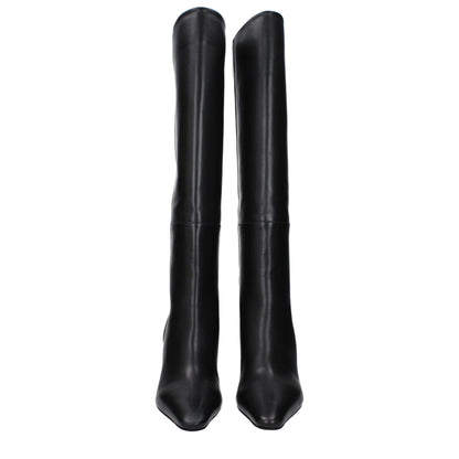 Bota de piel negra