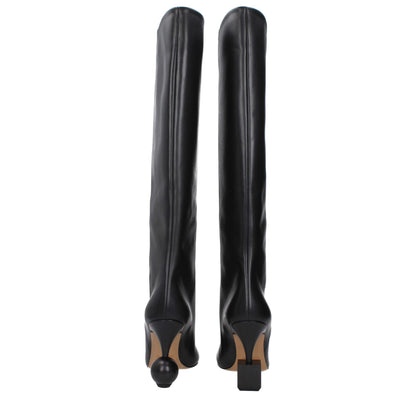 Bota de piel negra