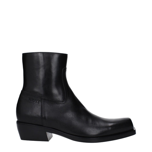 Black Leather Ankle