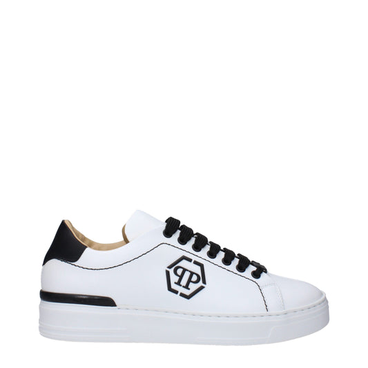 White Leather Low Tops