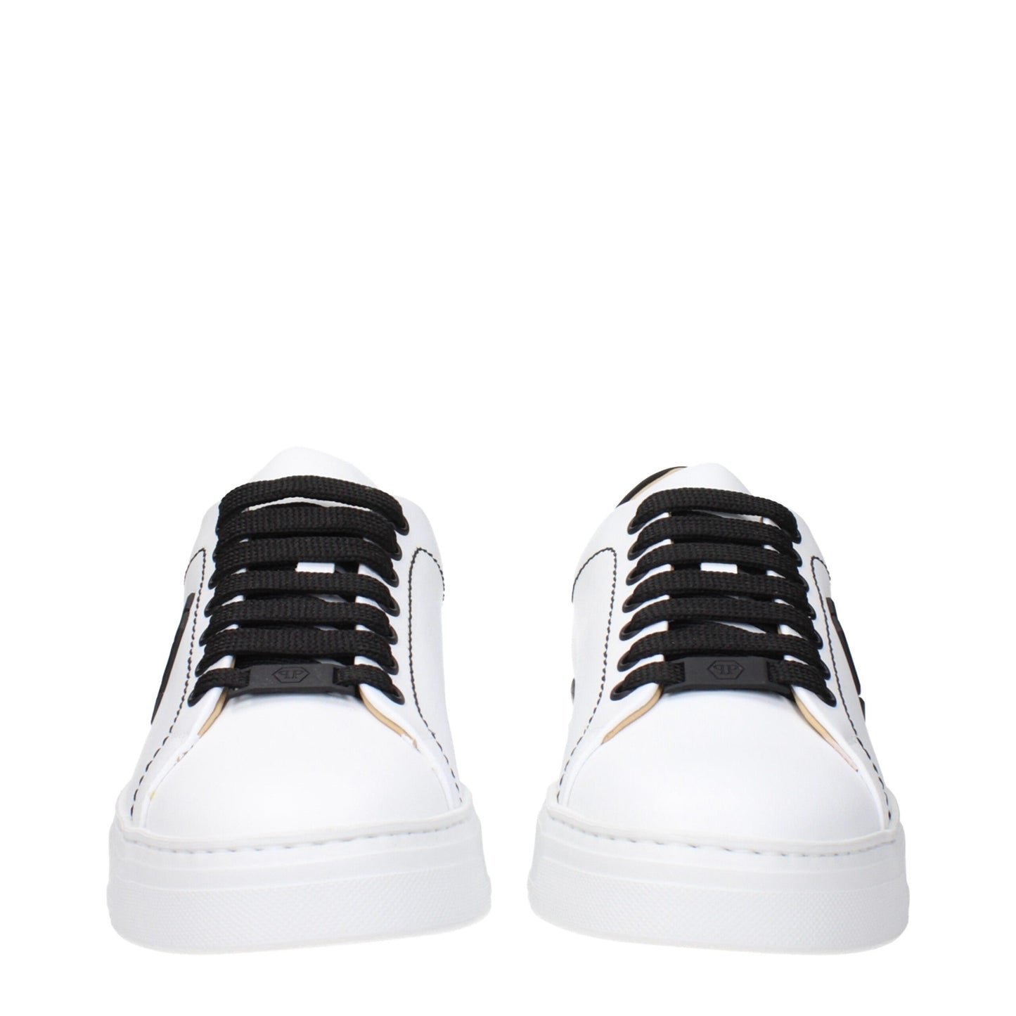 White Leather Low Tops