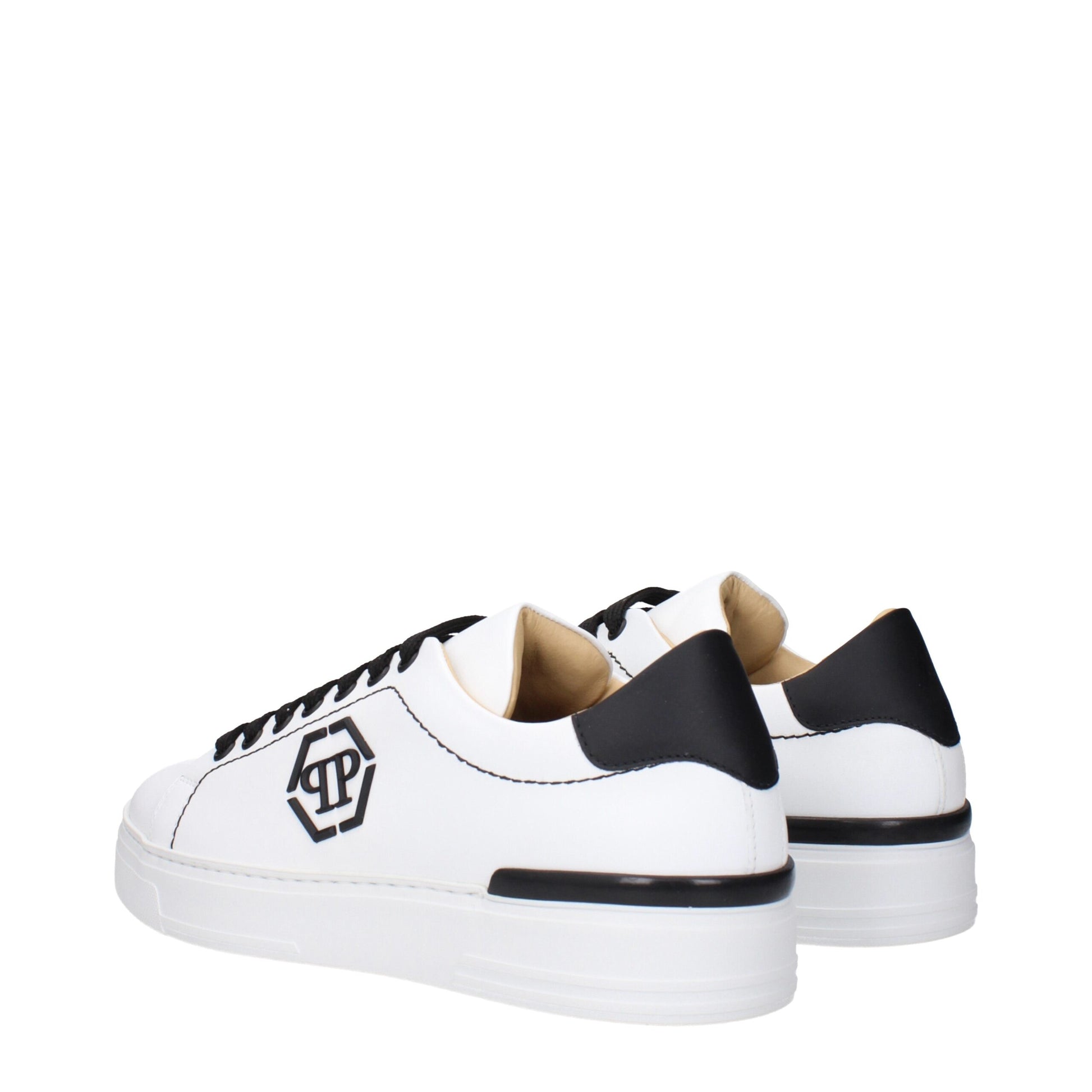 White Leather Low Tops
