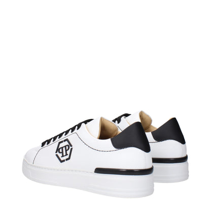 White Leather Low Tops