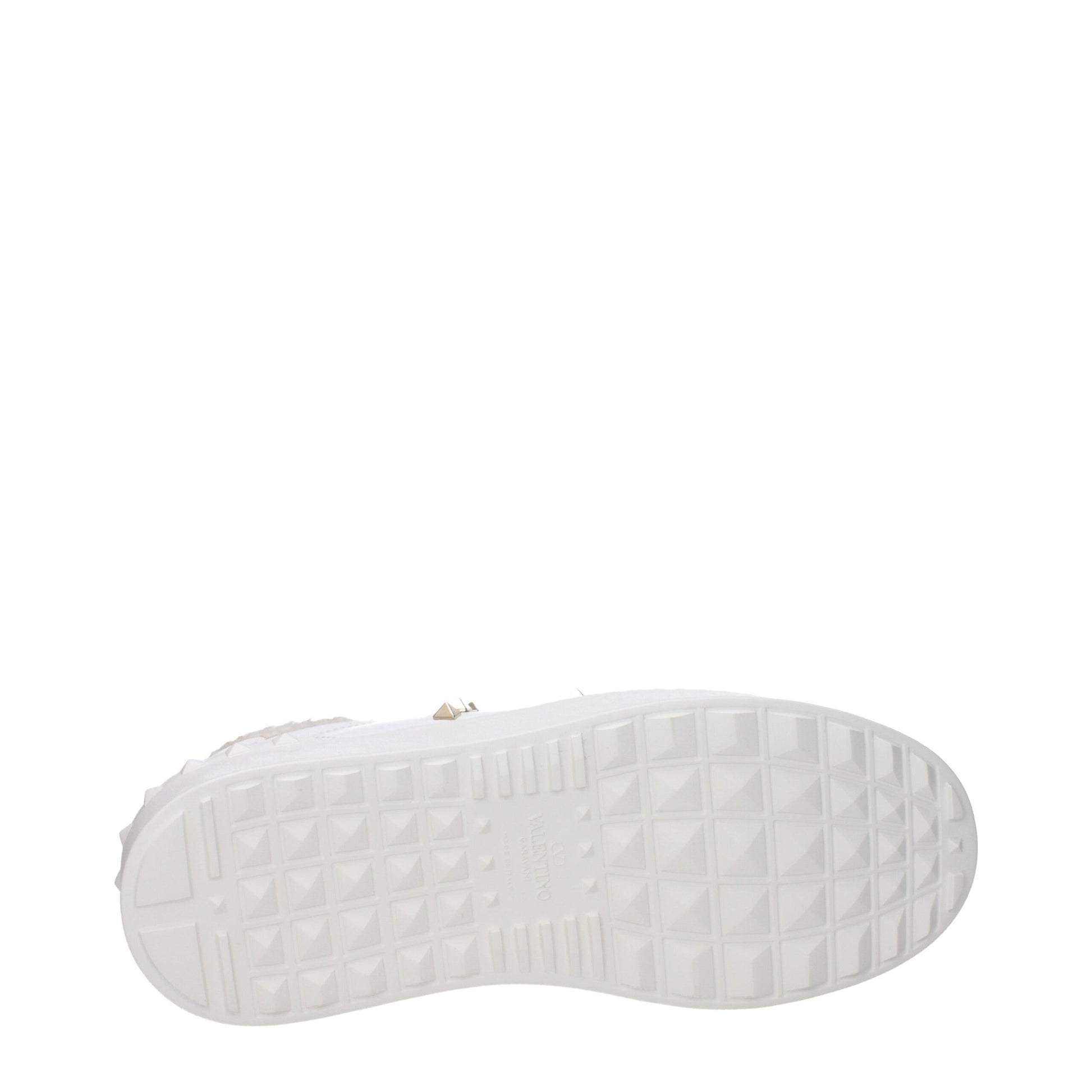 White Leather Platform Sneakers