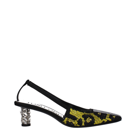 Yellow Satin Sandal