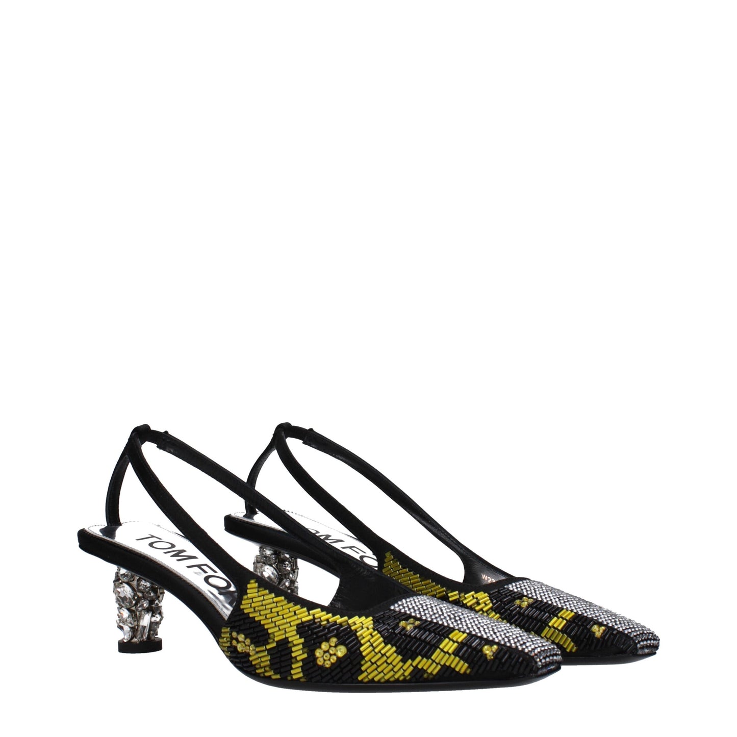 Yellow Satin Sandal