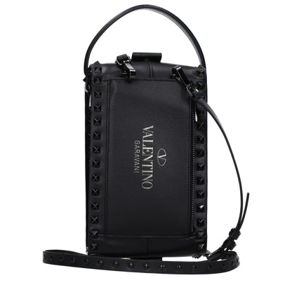 Black Leather Clutch Bags