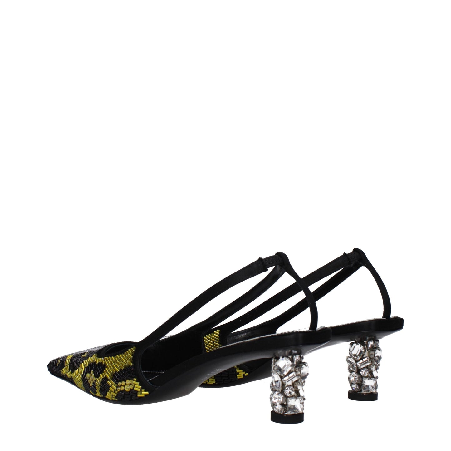 Yellow Satin Sandal