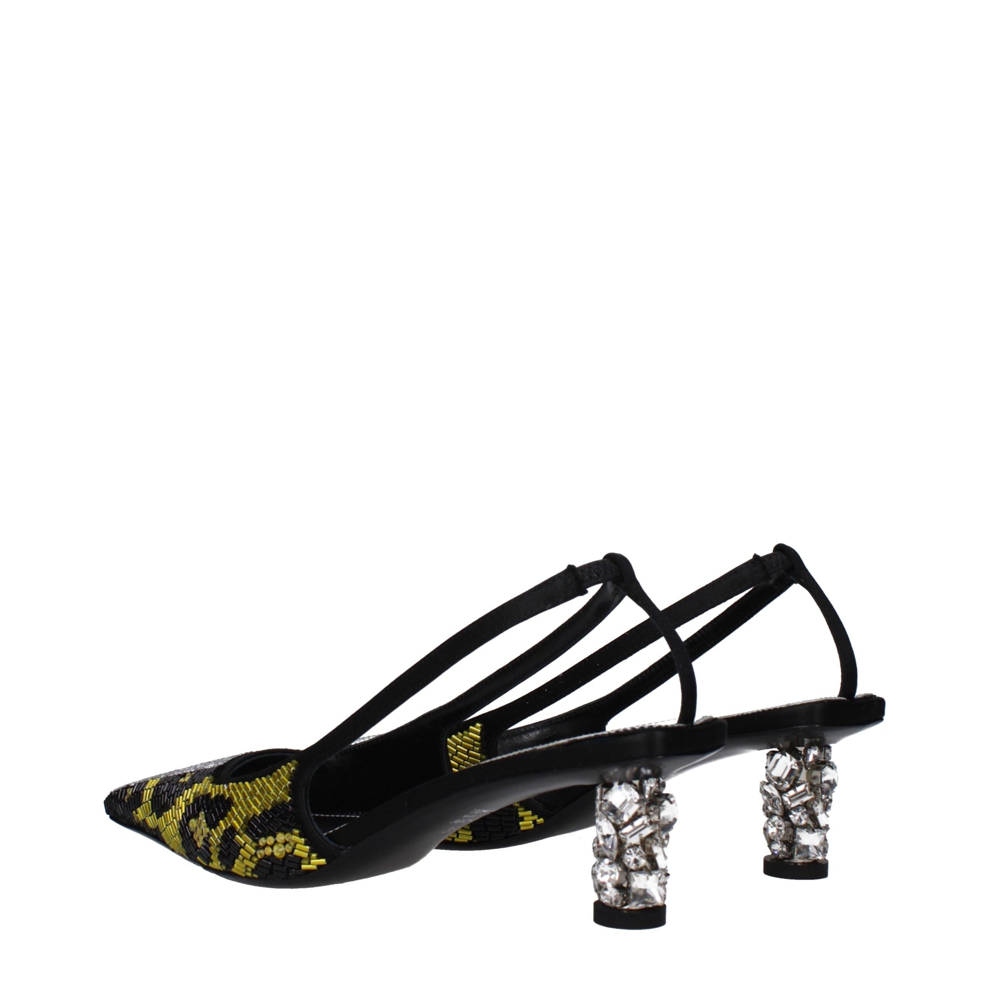 Yellow Satin Sandal
