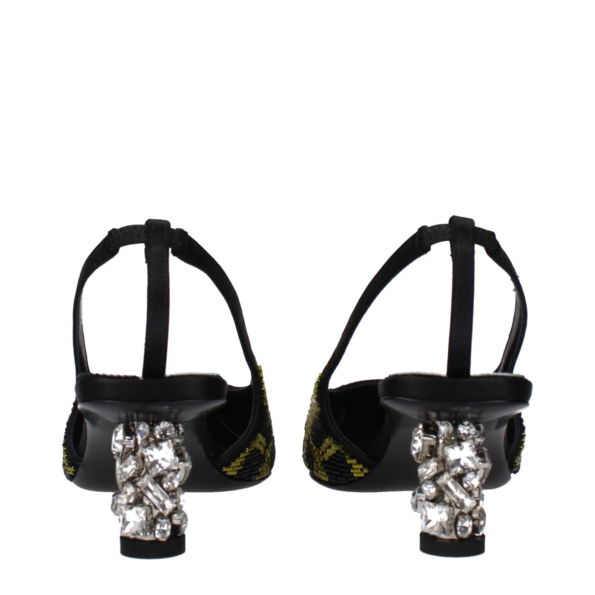 Yellow Satin Sandal