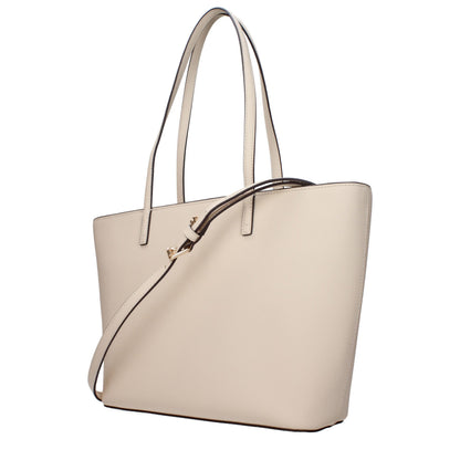 Beige Leather Shoulder Bags