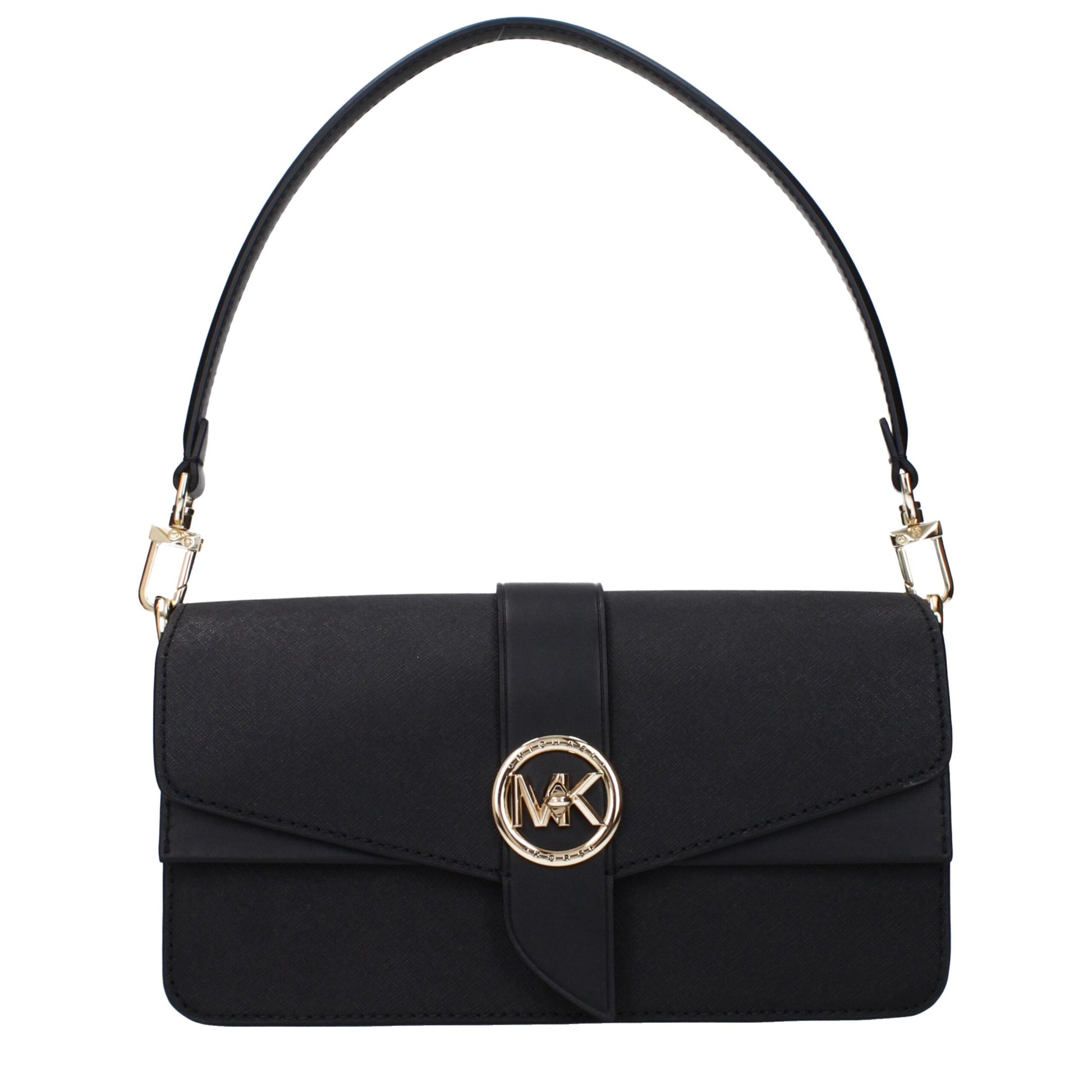Black Leather Shoulder Bag
