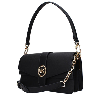 Black Leather Shoulder Bag