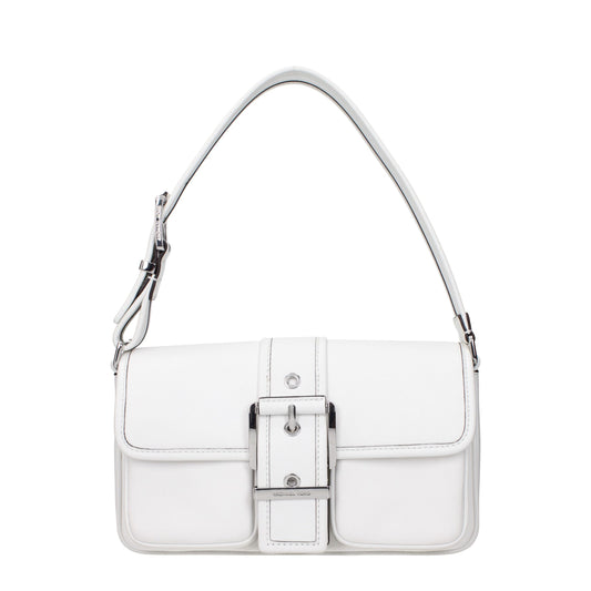 White Leather Shoulder Bag