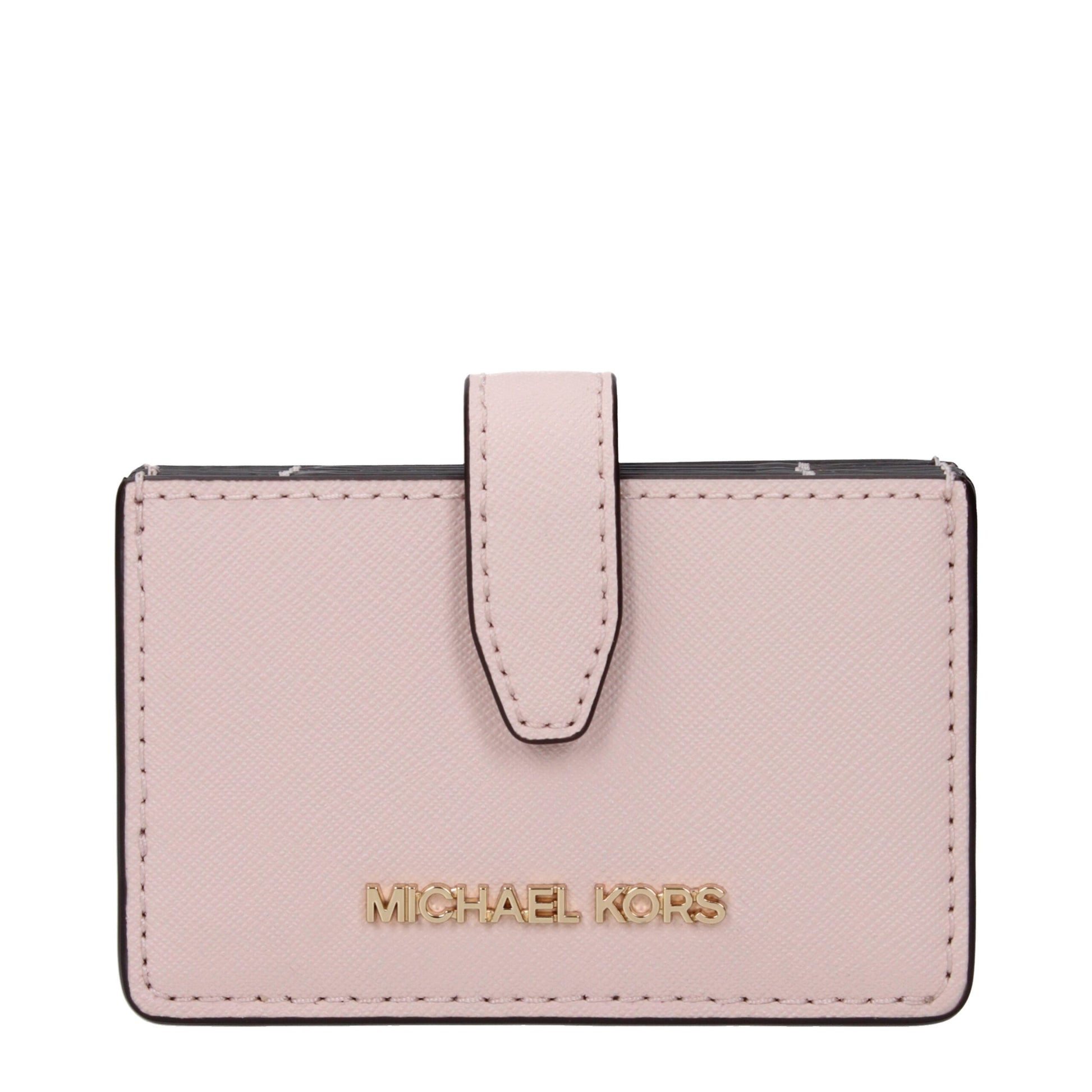 Pink Leather Cardholders