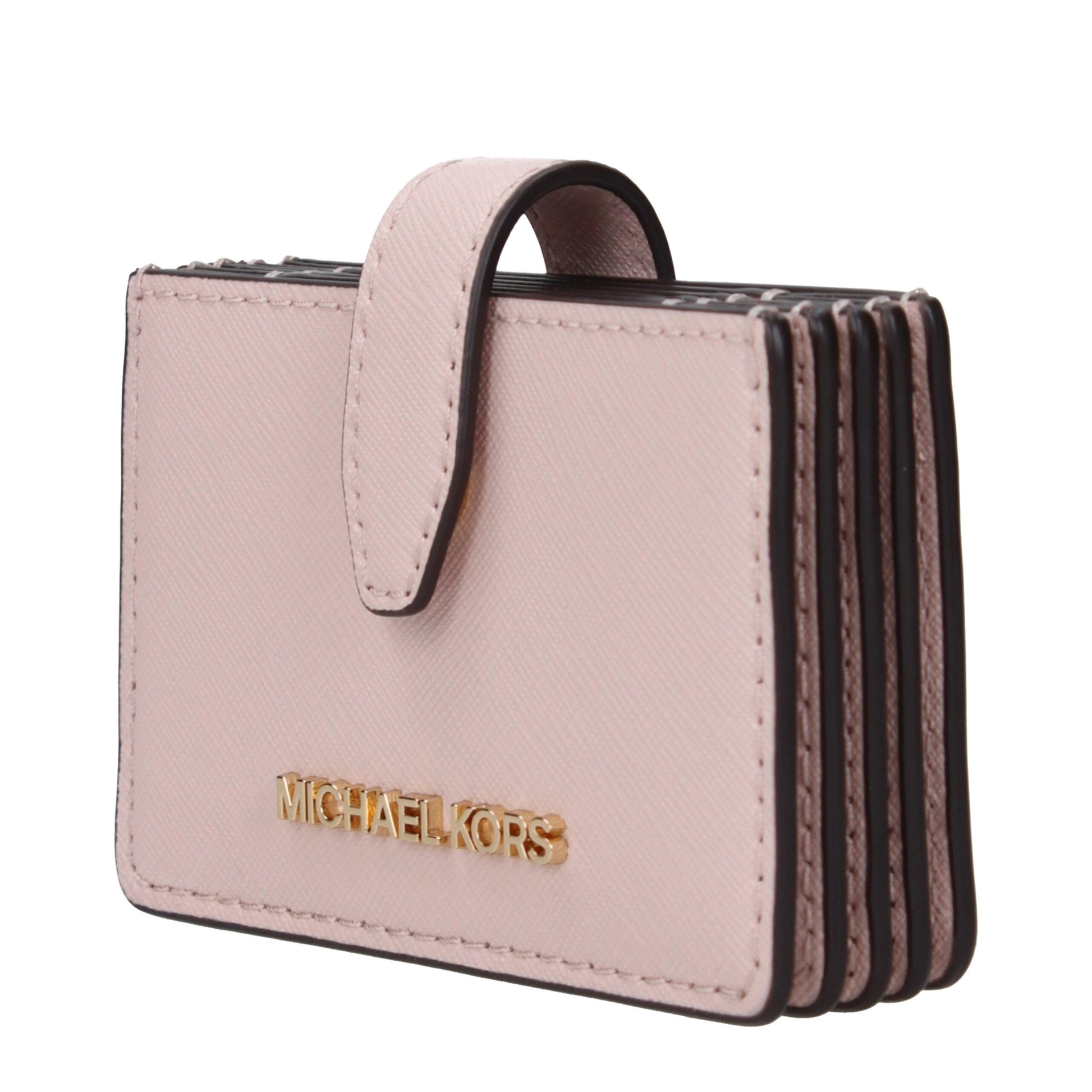 Pink Leather Cardholders