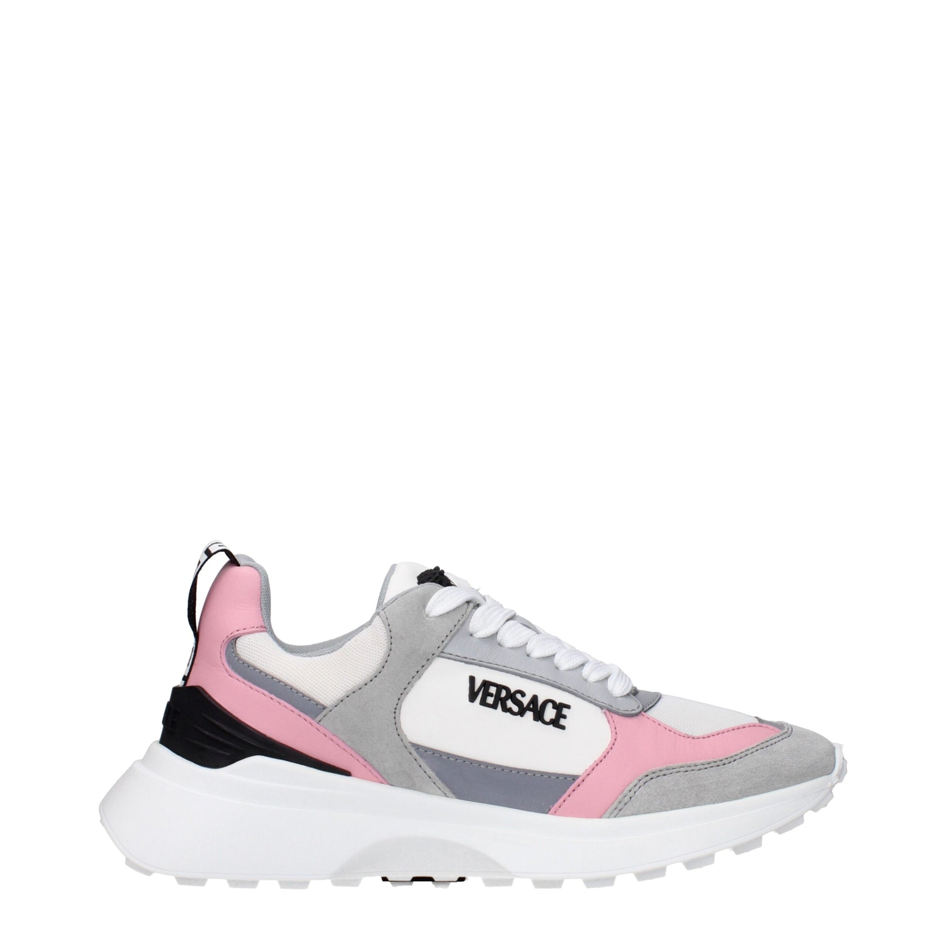 White Fabric Sneakers
