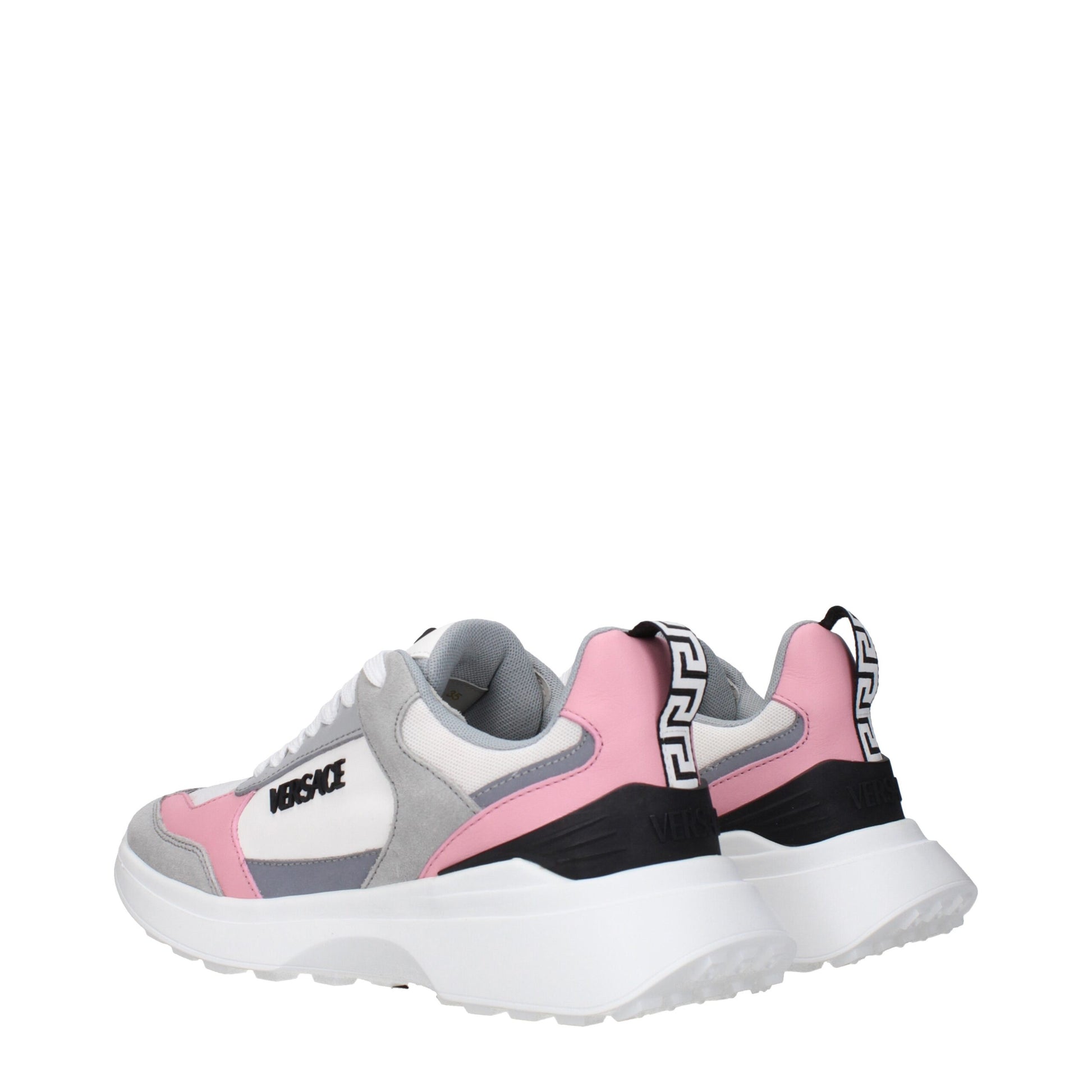 White Fabric Sneakers