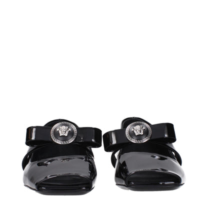 Black Leather Ballet Flat