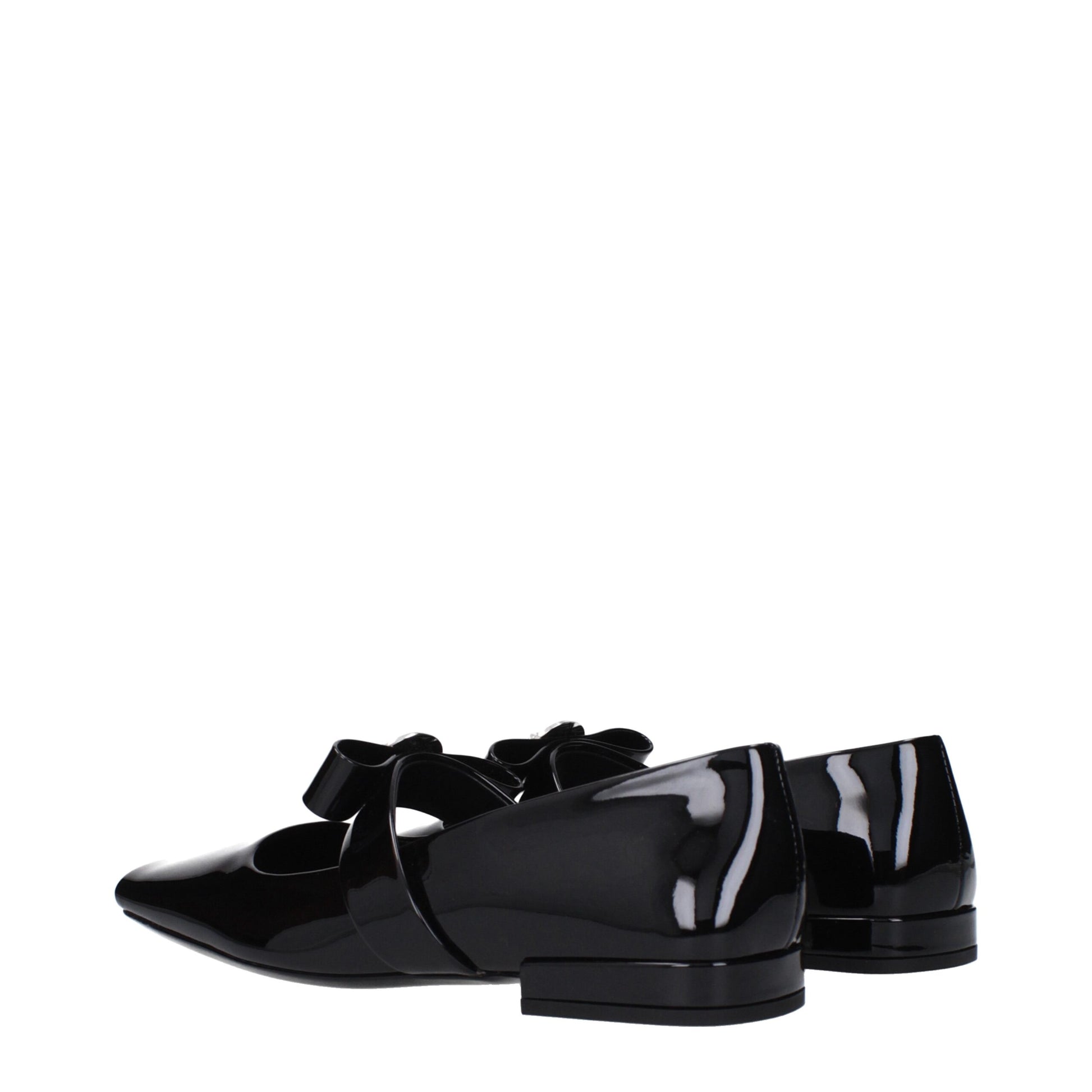 Black Leather Ballet Flat