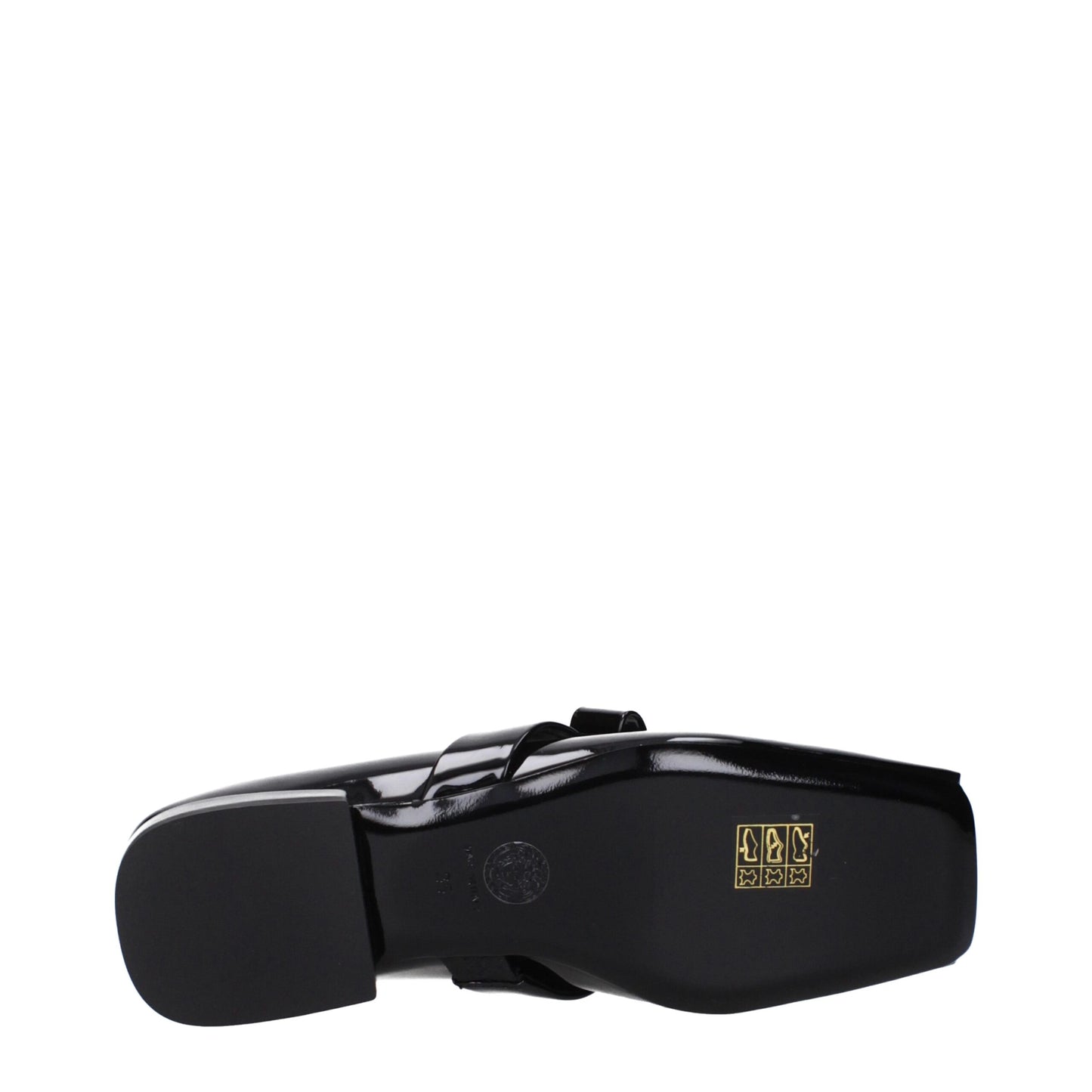 Black Leather Ballet Flat