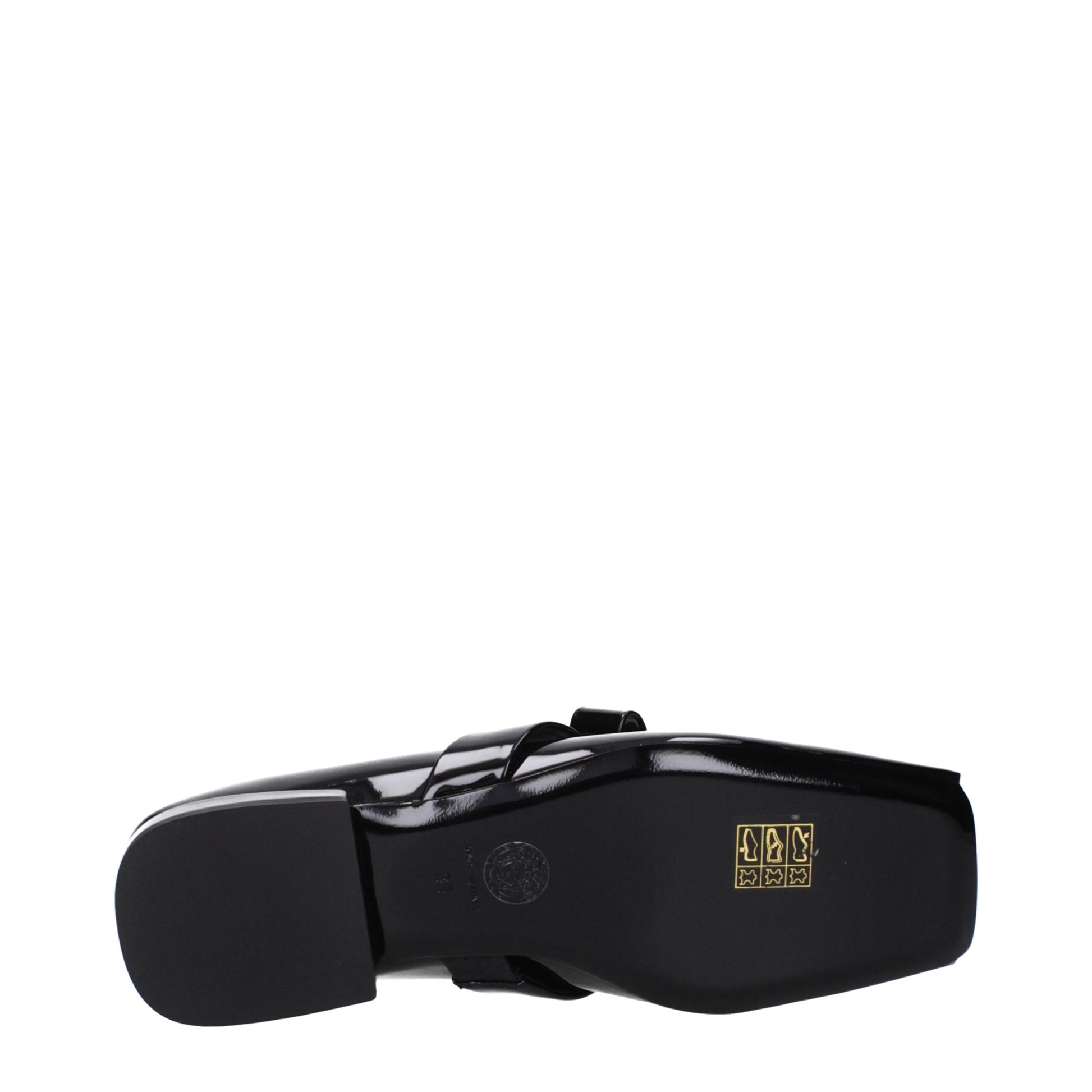 Black Leather Ballet Flat