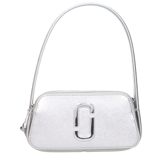 Gray Leather Shoulder Bags