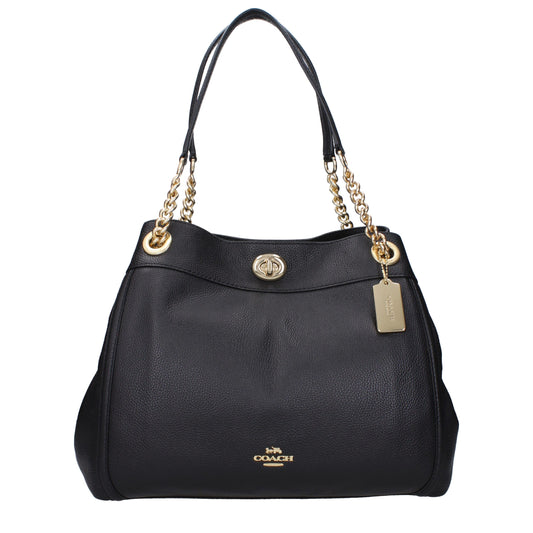 Black Leather Shoulder Bag