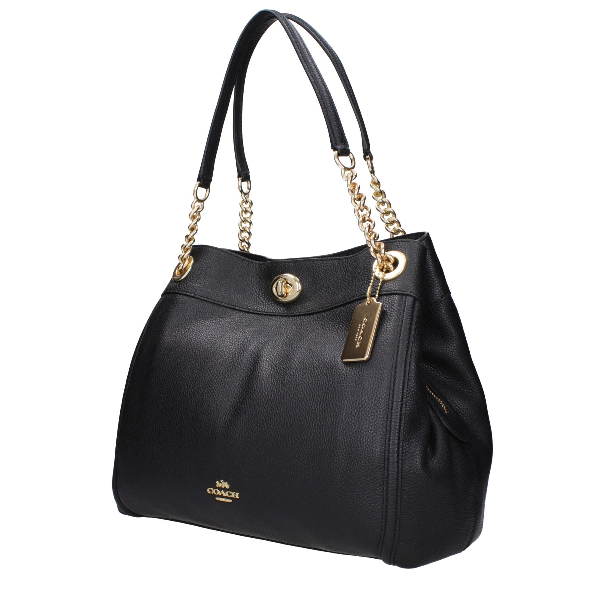 Black Leather Shoulder Bag