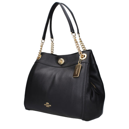 Black Leather Shoulder Bag