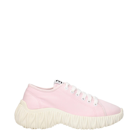 Pink Fabric Low Tops