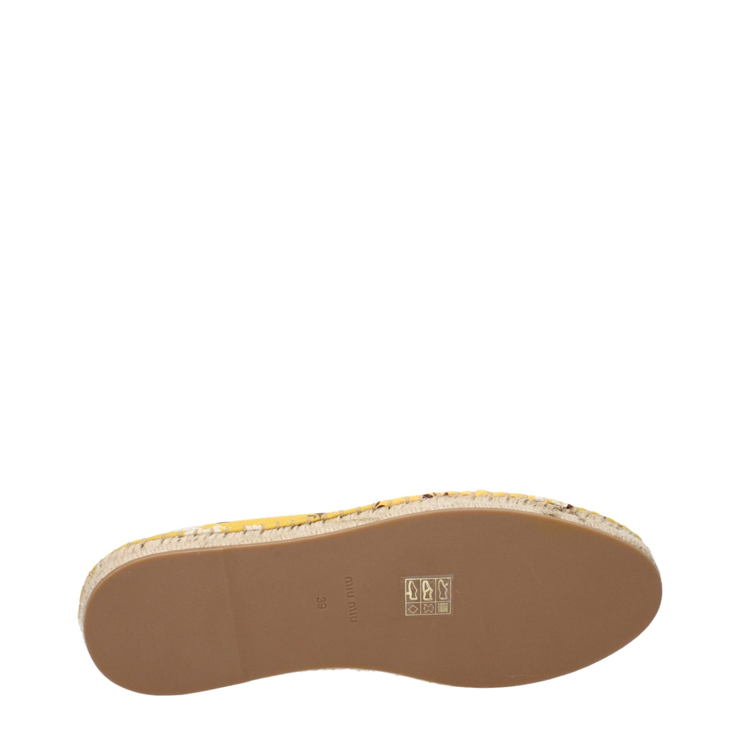Yellow Fabric Espadrille